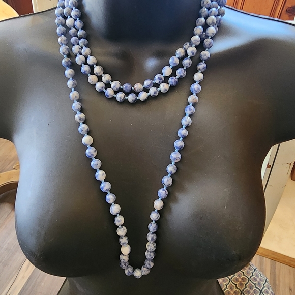 Bundle lot of 5 hard stone long necklaces Can Layer gemstone crystal Jewelry - Picture 9 of 12